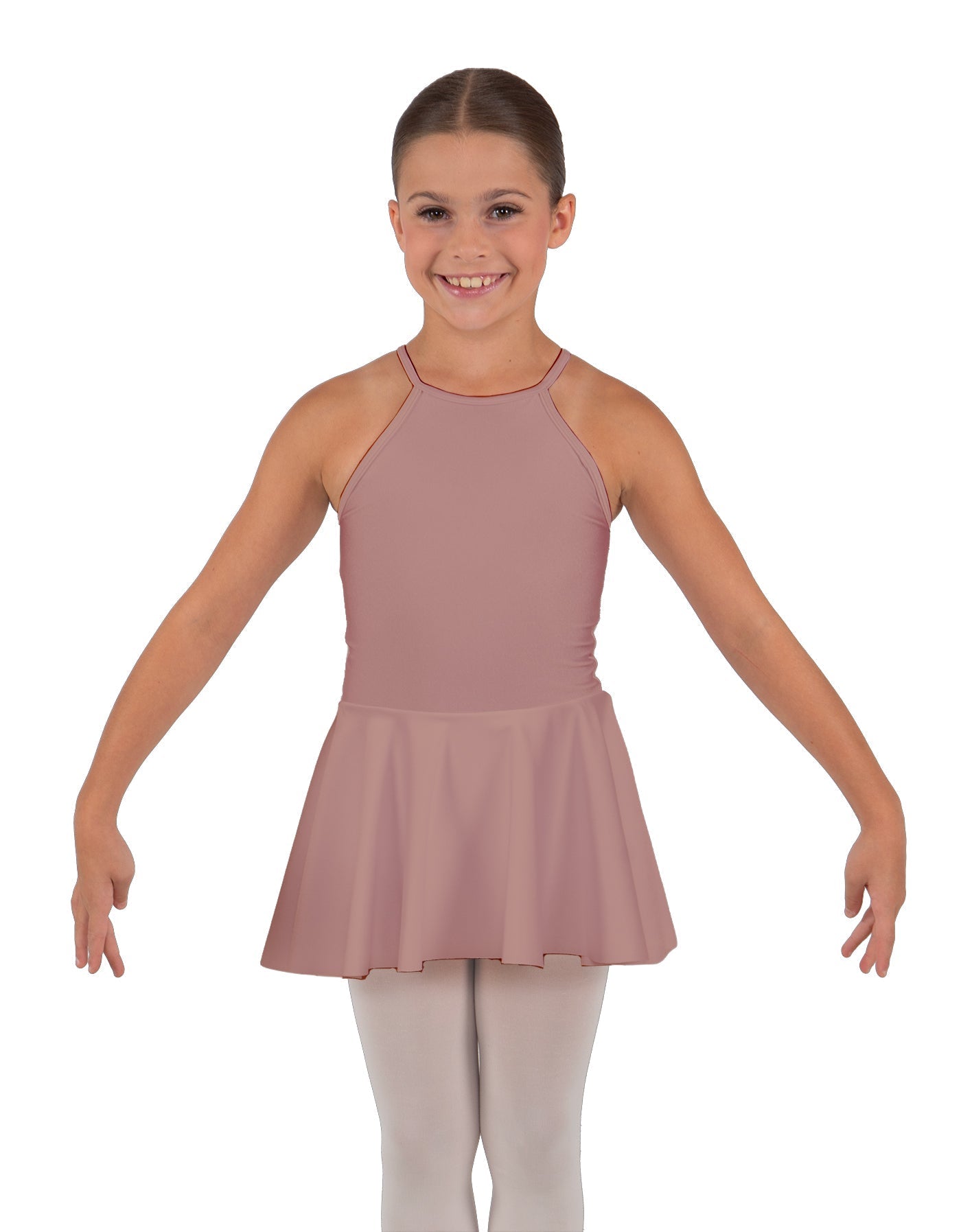 Solid Lycra Halter Binding Dress