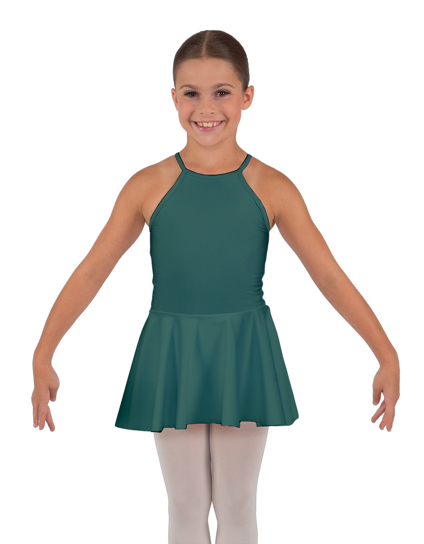 Solid Lycra Halter Binding Dress