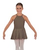 Solid Lycra Halter Binding Dress