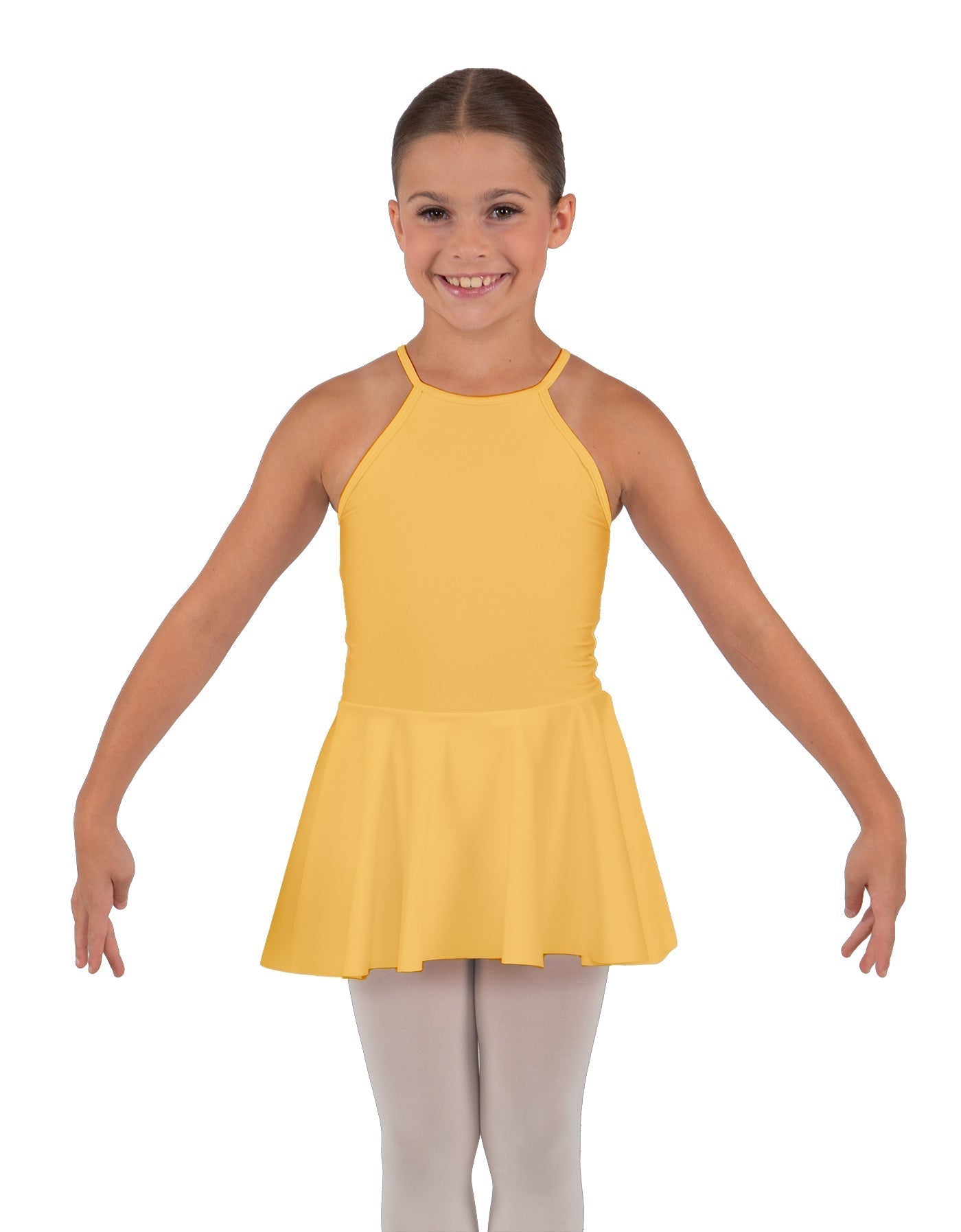 Solid Lycra Halter Binding Dress