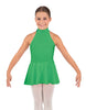 Solid Lycra Halter Collar Dress