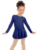 Solid Lycra Long Sleeve Dress