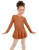 Solid Lycra Long Sleeve Dress