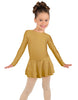 Solid Lycra Long Sleeve Dress