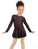 Solid Lycra Long Sleeve Dress