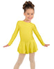 Solid Lycra Long Sleeve Dress