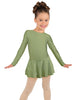 Solid Lycra Long Sleeve Dress