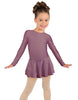 Solid Lycra Long Sleeve Dress