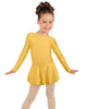Solid Lycra Long Sleeve Dress