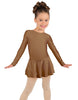 Solid Lycra Long Sleeve Dress