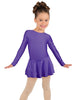 Solid Lycra Long Sleeve Dress