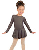 Solid Lycra Long Sleeve Dress