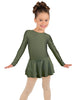 Solid Lycra Long Sleeve Dress