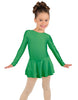 Solid Lycra Long Sleeve Dress
