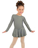 Solid Lycra Long Sleeve Dress