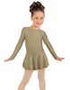 Solid Lycra Long Sleeve Dress