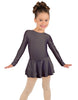 Solid Lycra Long Sleeve Dress