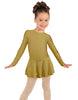 Solid Lycra Long Sleeve Dress