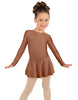 Solid Lycra Long Sleeve Dress
