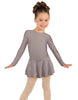 Solid Lycra Long Sleeve Dress