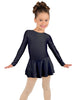 Solid Lycra Long Sleeve Dress