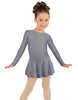 Solid Lycra Long Sleeve Dress