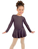 Solid Lycra Long Sleeve Dress