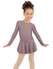 Solid Lycra Long Sleeve Dress