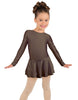 Solid Lycra Long Sleeve Dress