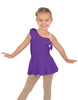 Solid Lycra One Shoulder w Ruffle Dress