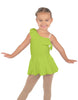 Solid Lycra One Shoulder w Ruffle Dress