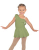 Solid Lycra One Shoulder w Ruffle Dress