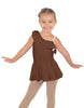 Solid Lycra One Shoulder w Ruffle Dress