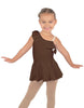 Solid Lycra One Shoulder w Ruffle Dress