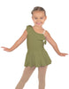 Solid Lycra One Shoulder w Ruffle Dress