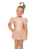 Solid Lycra Puff Sleeve Dress