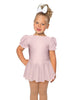 Solid Lycra Puff Sleeve Dress