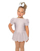 Solid Lycra Puff Sleeve Dress