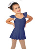 Solid Lycra Camisole Flutter Sleeve Dress