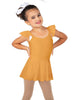 Solid Lycra Camisole Flutter Sleeve Dress