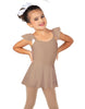 Solid Lycra Camisole Flutter Sleeve Dress