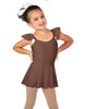 Solid Lycra Camisole Flutter Sleeve Dress