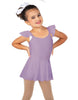 Solid Lycra Camisole Flutter Sleeve Dress