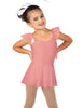 Solid Lycra Camisole Flutter Sleeve Dress