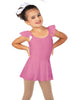 Solid Lycra Camisole Flutter Sleeve Dress
