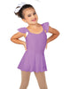 Solid Lycra Camisole Flutter Sleeve Dress
