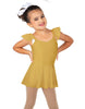 Solid Lycra Camisole Flutter Sleeve Dress