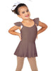 Solid Lycra Camisole Flutter Sleeve Dress