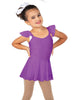 Solid Lycra Camisole Flutter Sleeve Dress