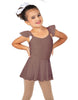 Solid Lycra Camisole Flutter Sleeve Dress